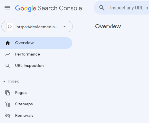 Google Search Console Account
